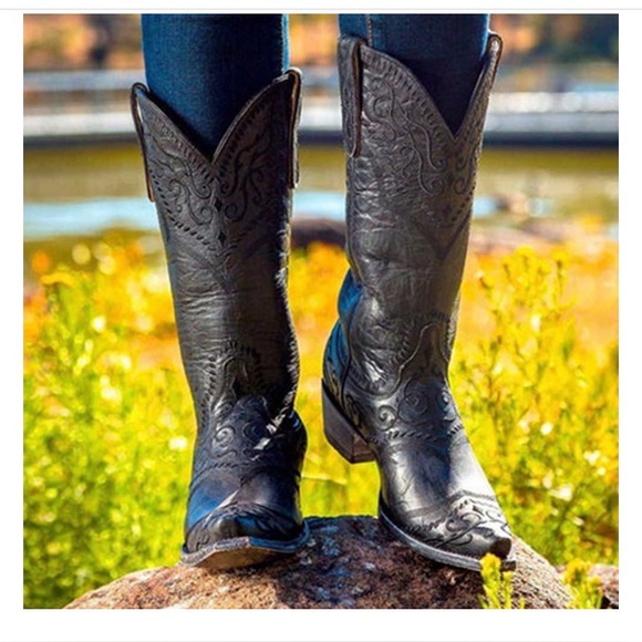 OLD GRINGO YIPPEE KI YAY WOMEN'S BOOTS-SINTRA BLACK